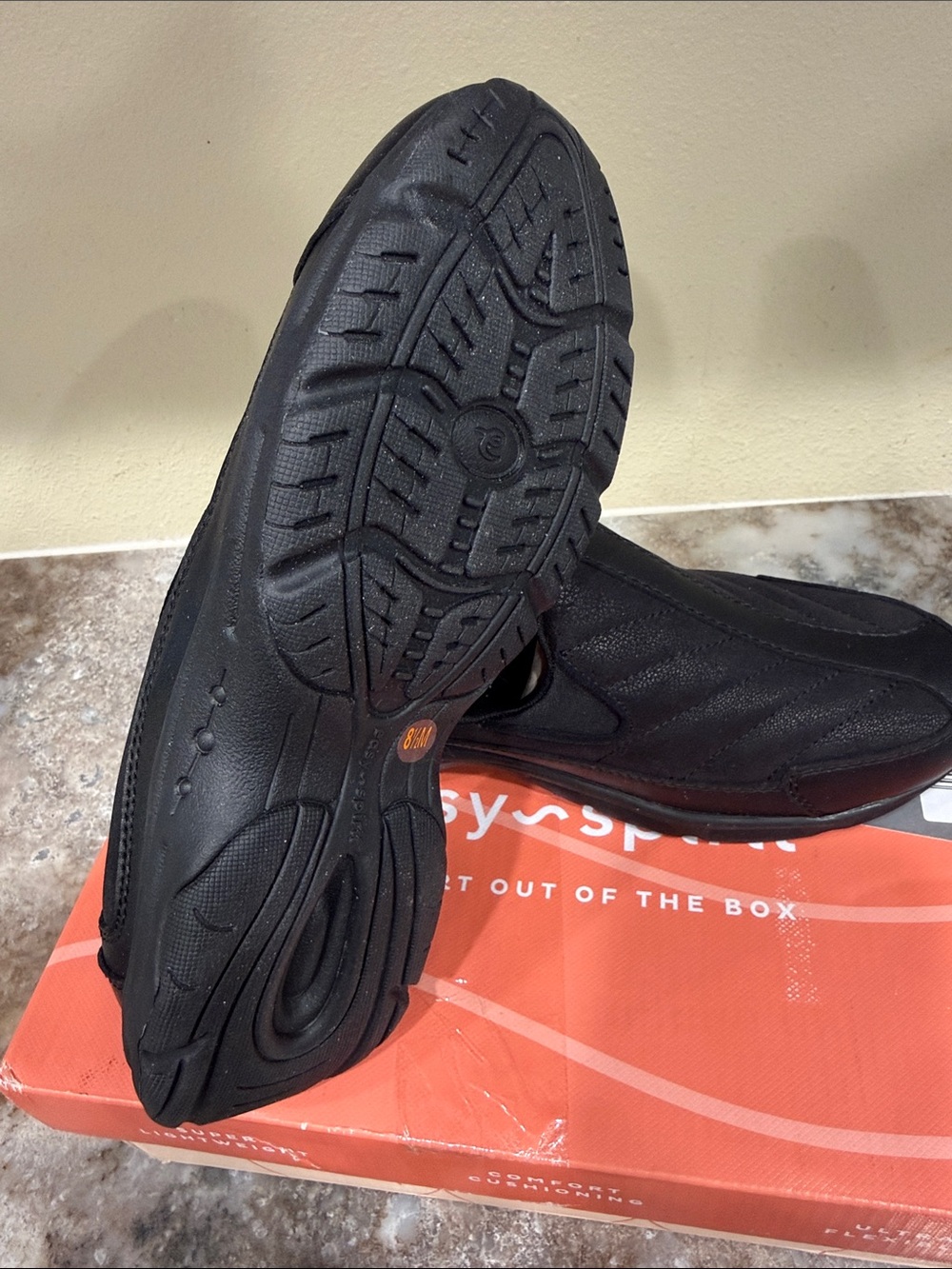 Easy Spirit Black Slip-On Flats - Picture 4 of 4
